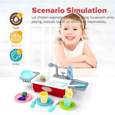 EDUCATIONAL KITCHEN DISHWASHER SINK PLAYSET